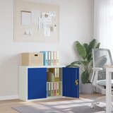 vidaXL Ormarić za spise svjetlosivi i plavi 90 x 40 x 70 cm čelični | shoptok.hr