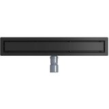 Tuš kanal 2-u-1 sa 360° sifonom Crna 60 cm Nehrđajući čelik 304 | shoptok.hr