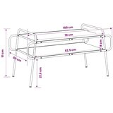  Stolić za kavu Staro drvo 100 x 50 x 51 cm Konstruirano drvo - Staro drvo 100 x 50 x 51 cm | shoptok.hr