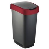 Rotho kanta za otpatke 50L twist/ crna/crvena