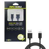 Max Mobile DATA KABEL MICRO USB FLAT crni 1.2m | shoptok.hr