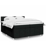  Krevet s oprugama i madracem crni 200x200 cm od tkanine | shoptok.hr