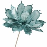  Springos® Cvijet 40 cm - Tirkizna/Srebrna + Glitter | shoptok.hr