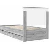  Krevetna konstrukcija Siva Sonoma 90 x 190 cm Inženjersko Drvo | shoptok.hr