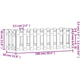  Povišena vrtna gredica 100x30x30 cm od masivne duglazije | shoptok.hr