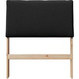  Tapecirani uzglavlje Crna 75 cm Čvrsto borovo drvo | shoptok.hr