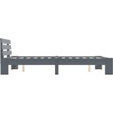  Posteljni okvir siv iz trdne borovine 140x200 cm, (20606434) | Shoptok.si