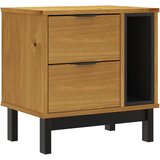 Maison Chic Nočna omarica - Nočna miza FLAM 49x35x50 cm trdna borovina, (21688148) Cene