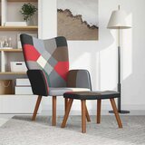  Stol za sproščanje s stolčkom večbarvno blago, (20580301) | Shoptok.si