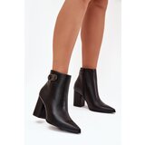 Boto Ladies Ankle Boots With Decorative Detail Black Tharina | shoptok.hr
