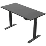 Radni sto podesivi MONO C 120 cm x 60 cm Crni