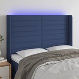 LED uzglavlje plavo 147 x 16 x 118/128 cm od tkanine | shoptok.hr
