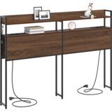 vidaXL Skladiščni naslon Rjava hrast 150 cm Konstruiran les | Shoptok.si