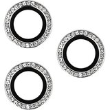  KALJENO STEKLO HARD DIAMOND ZA KAMERO (LEČO) ZA IPHONE 15 PRO/15 PRO MAX SILVER (LEČA 3 KOS) | Shoptok.si
