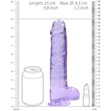 REALROCK Realistic Dildo with Balls 9" 22 cm Purple | shoptok.hr