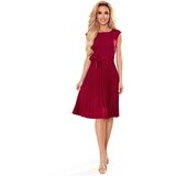 Numoco pleated dress with tie | Shoptok.si