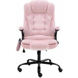Maison Chic Masažni pisarniški stol - računalniški stol roza žamet, (21784291) | Shoptok.si
