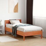 Maison Chic Posteljni okvir - Enojna postelja - Postelja za odrasle brez vzmetnice voščeno rjav 90x190 cm borovina-J8102, (21762945) | Shoptok.si