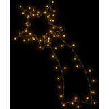 vidaXL Božićna svjetla silueta zvijezde padalice 80 LED dioda toplo | shoptok.hr
