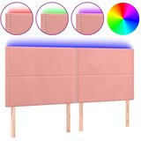  LED uzglavlje ružičasto 160x5x118/128 cm baršunasto | shoptok.hr