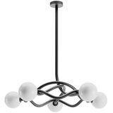  Redo 01-3259 - Luster na šipci CONFUSIO 5xE14/28W/230V prečnik 96 cm crna | Eponuda.com