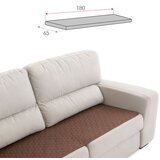 SOFA Vodoodbojna podloga za sedežno garnituro - topper 65 x 180cm rjava | Shoptok.si