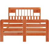  Knjižna postelja brez vzmetnice vošč. rjava 150x200 cm borovina, (21610949) | Shoptok.si