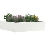 vidaXL Robovi trave 6 pcs Bela 50 x 50 x 13 cm Jeklo | Shoptok.si