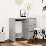  Radni stol siva boja betona 90 x 45 x 76 cm od iverice | shoptok.hr