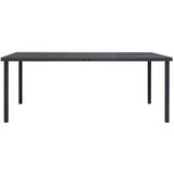  Vrtni blagovaonski stol antracit 190 x 90 x 74 cm čelični | shoptok.hr