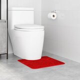  Prostirka protiv klizanja s izrezom za WC Crvena 50 x 50 cm PP | shoptok.hr