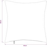  Presvlaka za jastuk 6 pcs HEERLEN Krem 40 x 40 cm Kord | shoptok.hr