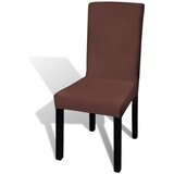 Maison Chic Prevleka za zunanjo pohištvo - Ravne raztegljive prevleke za stole 6 kosov rjave, (21795530) Cene