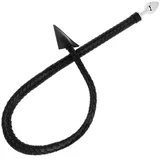 Fetish Devil's Tail Leather & Metal Butt Plug 7cm