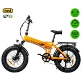 zložljivo električno kolo Emg Bomber, oranžna