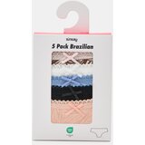 Sinsay Pamučne brazilske gaćice s biljnim motivom 5 pack | shoptok.hr