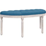 The Living Store klop modra 110,5x45x49 cm žamet - klop, (21495017) | Shoptok.si