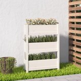 vidaXL Sadilica bijela 77x25x104,5 cm od masivne borovine Cijene