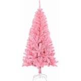 vidaXL Božično drevo med 150 LED z stojalom Roza 150 cm PVC | Shoptok.si