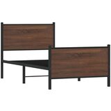 vidaXL Kovinski posteljni okvir z vzglavjem in vznožjem 80x200 cm | Shoptok.si