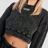 GymBeam Ženski duks Aura Cropped Washed Black | ePonuda.com