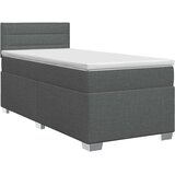  Boxspring krevet s madracem Tamnosiva 80 x 200 cm Tkanina | shoptok.hr