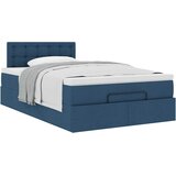  Otomanski krevet s madracem plavi 120x200 cm tkanine | shoptok.hr