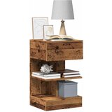 vidaXL Nočna omarica Old Wood 40x35x65 cm Inženirski les | Shoptok.si