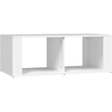 Maison Chic Klubska mizica - kavna mizica - Nizka mizica bela 100x50x36 cm inženirski les, (21754089) Cene