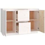  Komoda bijela 111 x 34 x 75 cm od masivne borovine | shoptok.hr