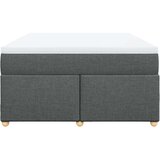 vidaXL Box spring postelja z vzmetnico temno siva 160x200 cm blago | Shoptok.si