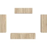 3 TV omarica 5 pcs Sonoma hrast - - Rjava - 65.4 - 31 x 29,5 x 100 cm - 2025-vidaXL-Uvoz_2 | Shoptok.si