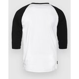 Horsefeathers Rollin Raglan Majica z dolgimi rokavi white / black | Shoptok.si