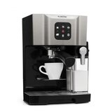 Klarstein BellaVita, kavni aparat, 1450 W, 20 barov, mlečna pena, 3 v 1, sive barve | Shoptok.si
